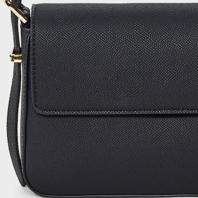 A New Day Flap Shoulder Bag - A New Day™ Black: Shell, Adjustable Strap, Lightweight Design — фото 5