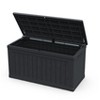230 Gal XXL Outdoor Storage Deck Box, Waterproof Resin, Lockable, for Patio Furniture, Cushions, Garden Tools & Pool/Sports Gear, Black - 4 of 4