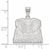 Black Bow Jewelry 10k White Gold Alabama Crimson Tide NCAA Large Pendant - 2 of 3