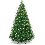 Best Choice Products 6ft Pre-Lit Premium Hinged Artificial Christmas Pine Tree w/ 1,000 Tips, 250 LED Lights, Metal Base