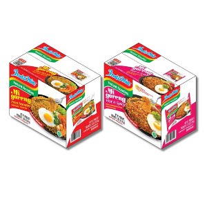 Indomie Mi Goreng Instant Stir Fry Noodle, Instant 30 Original & 30 Hot and Spicy Flavor - 1 of 3