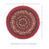 Forrester Jute Trivet 8 inch Diameter Set of 3 - 3 of 4