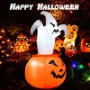 Tangkula Halloween Decoration 6 FT Blow-up Inflatable Ghost in Pumpkin W/ LED Bulbs Yard - 3 of 4