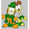 Juniors Womens Garfield St. Patrick's Day Odie and Garfield Leprechaun Duo T-Shirt - 2 of 4