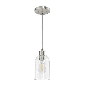 Hunter Fans Lochemeade 1 - Light Pendant in  Brushed Nickel - 1 of 2