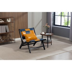 ORRD  Modern Boho Accent Chair - Mid Century Lounge Chair with Solid Wood Frame for Living Room & Indoor Use - 1 of 4