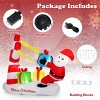 7ft Inflatable Santa Claus Decoration - 5 Built-in LED Lights 210T Polyester Quick Inflation Outdoor Xmas Decor - 2 of 4