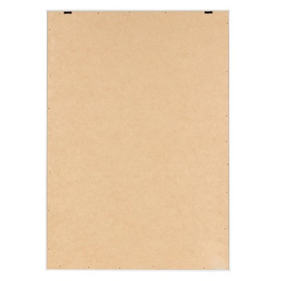 Turquoise Waters Woman Floating Canvas Art with White Frame