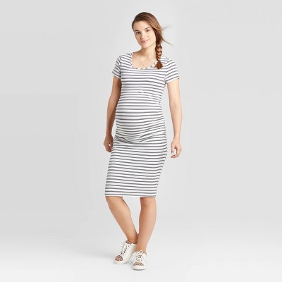 target striped maternity dress