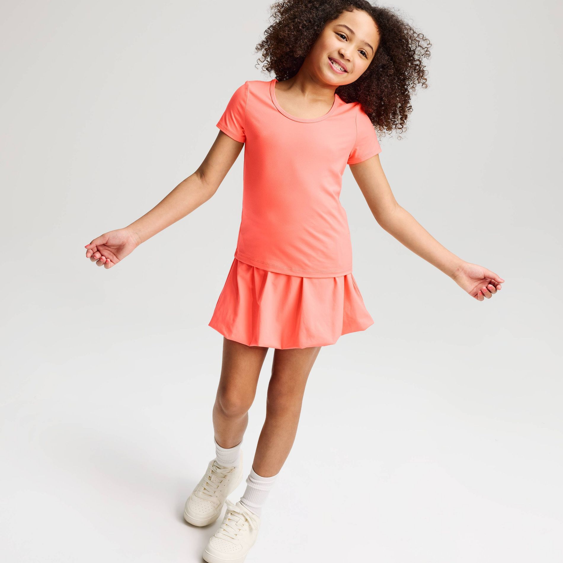 Girls' Short Sleeve Fitted Sporty T-Shirt - Cat & Jack™