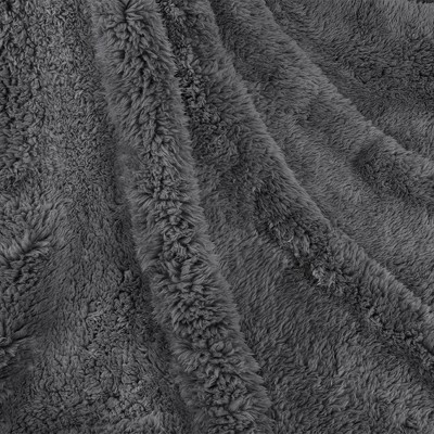Charcoal X-Large Sherpa Fleece Waterproof Pet Blanket