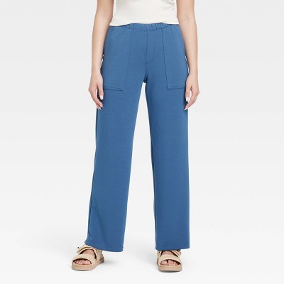 Women's Mid-Rise Sandwash Pull-On Knit Leisure Utility Pants - A New Day™