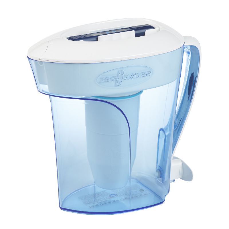 ZeroWater 10 Cup Ready Pour Pitcher with Free TDS Light-Up Indicator (Total Dissolved Solids), 1 of 11