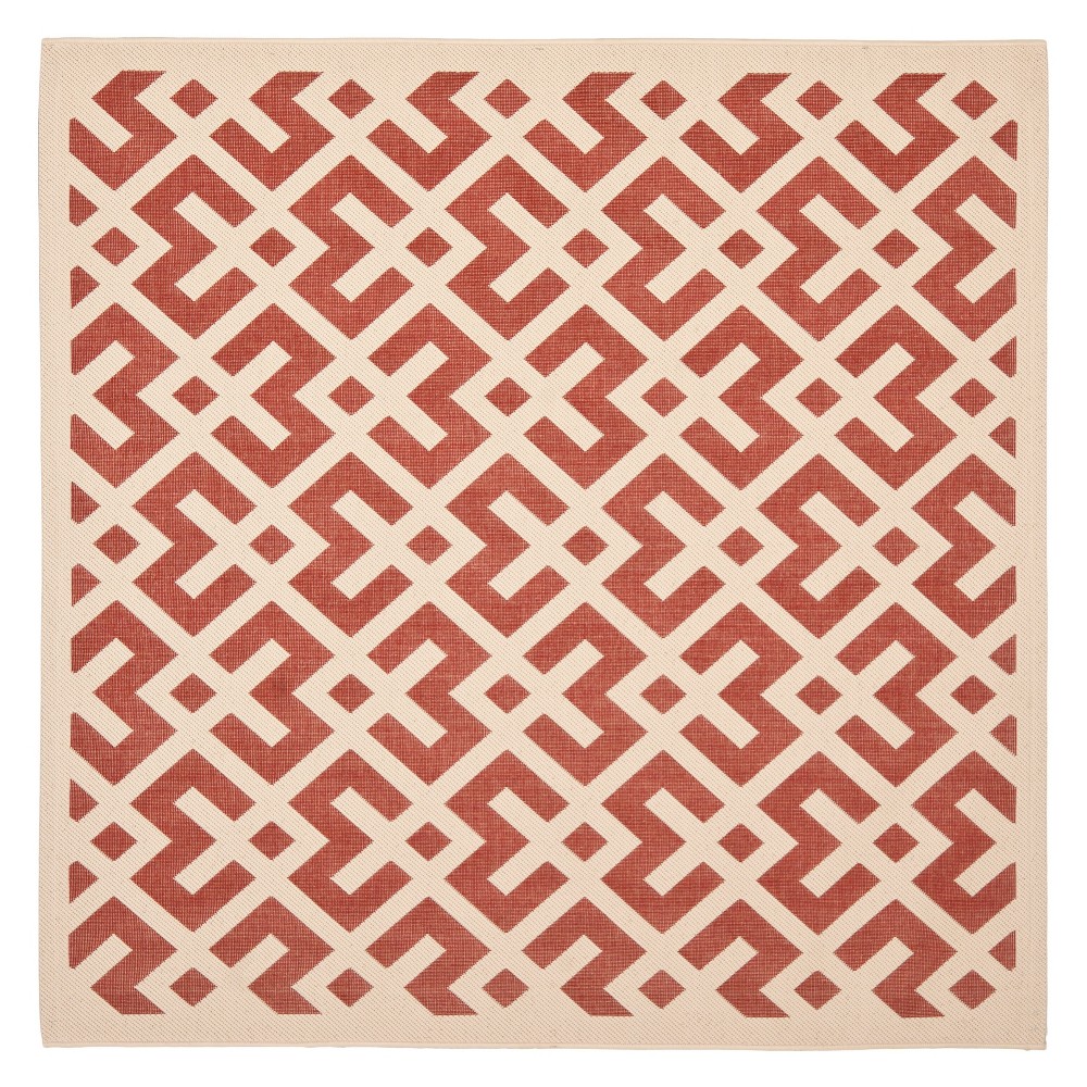  Kassel Patio Rug Red/Bone