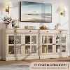 Jojoka 35.4" Sideboard Buffet Cabinets with Storage, Buffet Cabinet with Glass Door - 2 of 4
