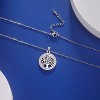 Clotth Tree of Life Necklace - Luxurious 925 Silver Jewelry with Clear Zirconia, Symbolic Family Tree Pendant for Occasions - 4 of 4