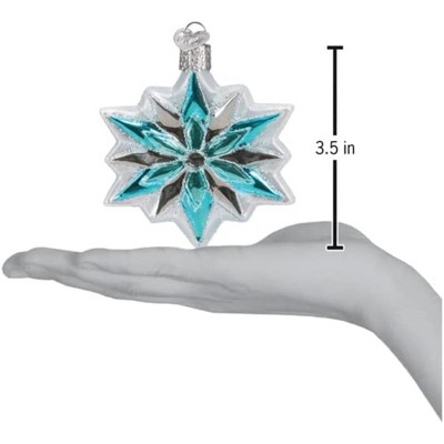 Handcrafted Glass Snowflake Christmas Tree Ornament