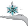 Old World Christmas Blown Glass Ornament for Christmas Tree, Snowflake - 4 of 4