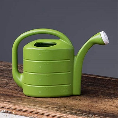 Green 2-Gallon Plastic Watering Can with Removable Nozzle