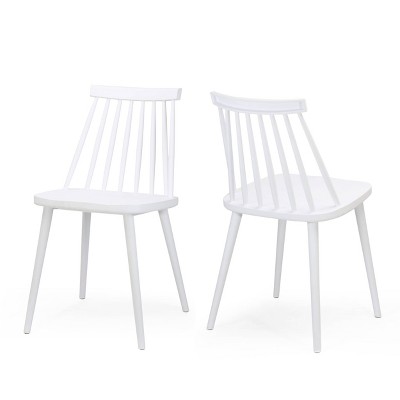 Set of 2 Dunsmuir Farmhouse Spindle-Back Dining Chairs - Christopher Knight Home