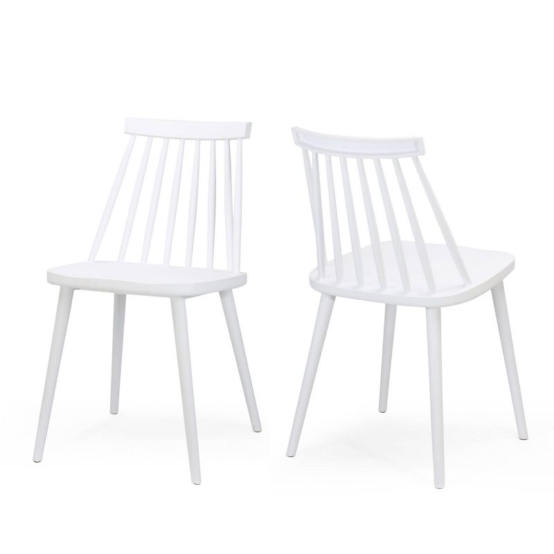 Set of 2 Dunsmuir Farmhouse Spindle-Back Dining Chairs - Christopher Knight Home, 1 of 7