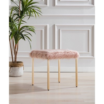 18" Square Metal Ottoman - WOVENBYRD