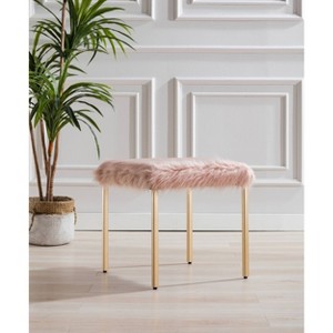 18" Square Metal Ottoman - WOVENBYRD - 1 of 4
