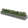 vidaXL Gabion Planter, Galvanized Steel, Large Outdoor Raised Bed for Garden or Patio, High Load Capacity, Sturdy and Weather-Resistant, Silver - 4 of 4