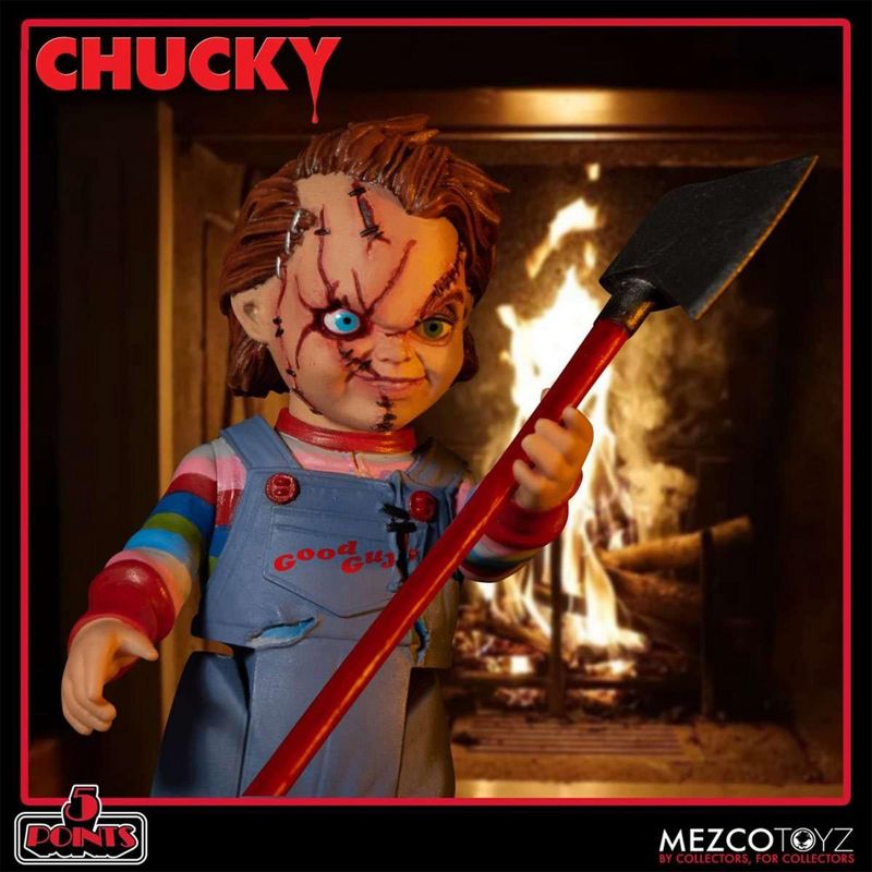 Mezco Toyz Child's Play Chucky Deluxe 5 Point Figure Set, 2 of 10