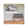 Cottage Garden West of The Wind Wild and Free White 40 x 30 Inch Waterproof Gallery Wrapped Canvas, Outdoor Garden, Yard, Patio All Weather Hanging - 2 of 2