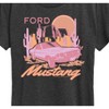 Women's - Ford - Mustang Pink Outdoor Desert Landscape Short Sleeve Graphic T-Shirt - 2 of 4