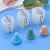 JDICTION 3PCS Mini Christmas Hat Silicone Molds - For Candle, Soap, Cake Decor & Epoxy Resin Crafts (Ornaments/Jewelry/Keychains) - 3 of 4