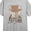Indiana Jones And The Dial Of Destiny Poster Art Crew Neck Short Sleeve Heather Gray Women's Night Shirt - 2 of 2