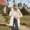 Casual Longline Cardigan for Women Fall Loose Open Front Long Sleeve Outerwear - 2 of 4