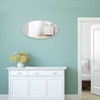 Kayla 25" Oval Frameless Beveled Wall Mounted HD Makeup Mirror-The Pop Home - 3 of 4
