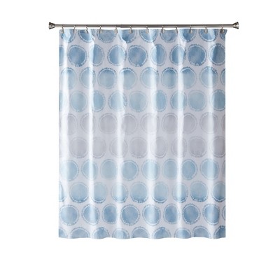 Swag Circles Shower Curtain Blue - Saturday Knight Ltd.