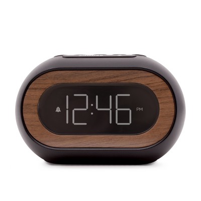 Capsule Alarm Table Clock Black - Capello_1