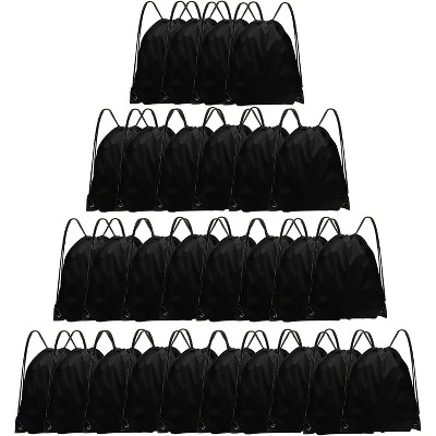 Bulk Drawstring Bags for Party Favors, Lightweight Sackpacks for Gym, School Events, Team Sports & Giveaways