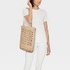 Raffia Tote Handbag - A New Day™ Natural - 2 of 4