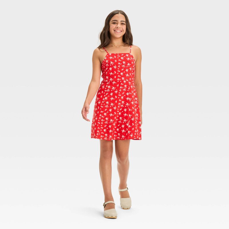 Girls' Fitted Cami Strap Dress - art class™, 3 of 4