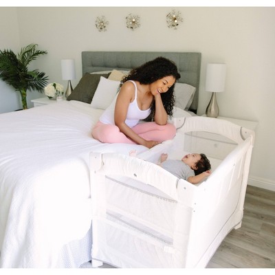 White Mesh 3-in-1 Co-Sleeper Bassinet and Play Yard