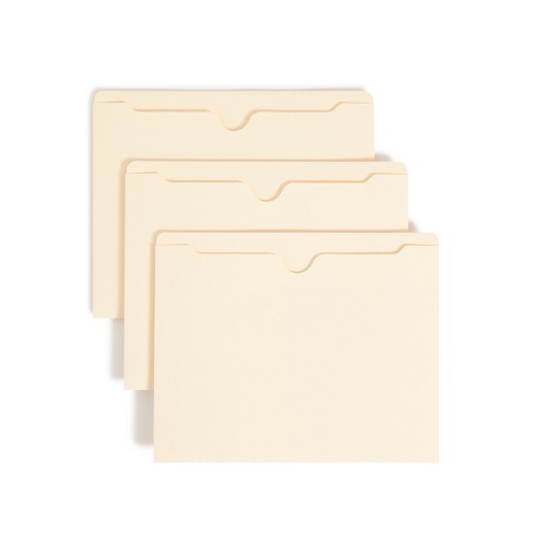 Smead File Jacket, Reinforced Straight-Cut Tab, Flat-No Expansion, Letter Size, Manila, 100 per Box (75500) - image 1 of 4