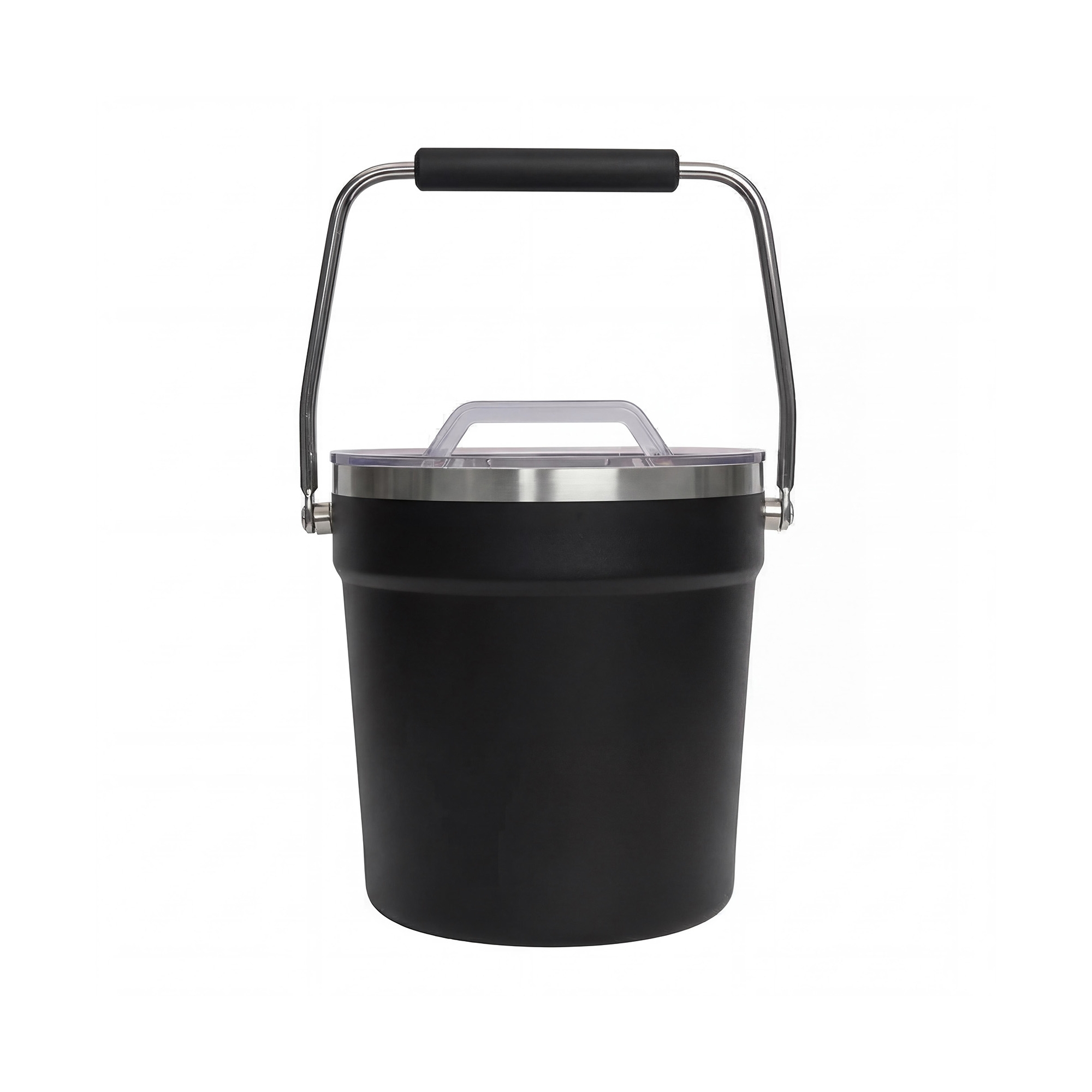 Large Capacity Stainless Steel Insulated Cold Drink Bucket, 22×21×21cm, for Home Bar Party Beverage Cooling