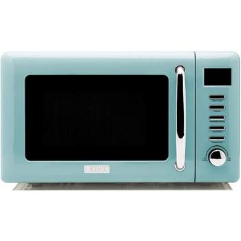 Haden 75031 Heritage Vintage Retro 0.7 Cubic Foot/20 Liter 700 Watt Countertop Microwave Oven Kitchen Appliance with Turntable, Turquoise Blue