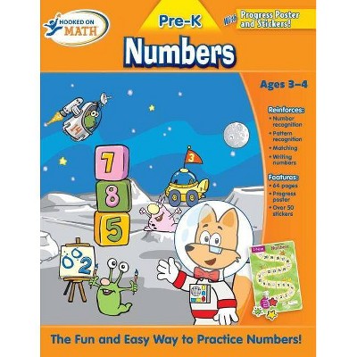 Hooked on Math: Numbers, Pre-K - by  Hooked on Phonics (Mixed Media Product)