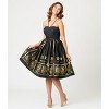 Unique Vintage Women's Sweetheart Halter Swing Dress - 4 of 4