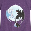 Girls' - How to Train Your Dragon - Night And Light Moon Fitted Short Sleeve Graphic T-Shirt - 2 of 4