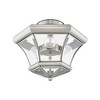 Livex Lighting Monterey 3 - Light Flush Mount in  Brushed Nickel - 2 of 4