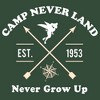 Juniors Womens Peter Pan Camp Neverland Tinkerbell Est. 1953 Festival Muscle Tee - 2 of 4
