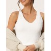 cheibear Women's Fuzzy Fleece Soft Coat Jacket and Crop Top with Shorts 3-Piece Pajamas Lounge Set - 4 of 4